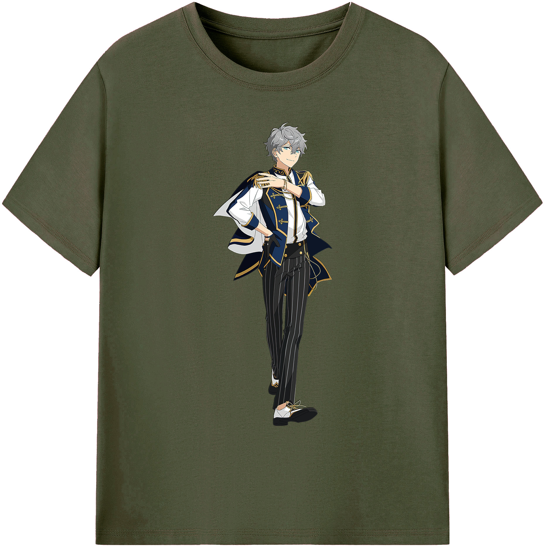 （画像用） あんさんぶるスターズ! Ensemble Stars 綿100％ メンズ半袖Tシャツ｜肌触りやわらか＆通気性